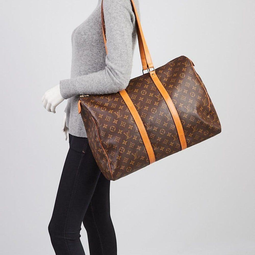 Auth Louis Vuitton Sac Flanerie 45 monogram LIKE NEW - Picture 1 of 8